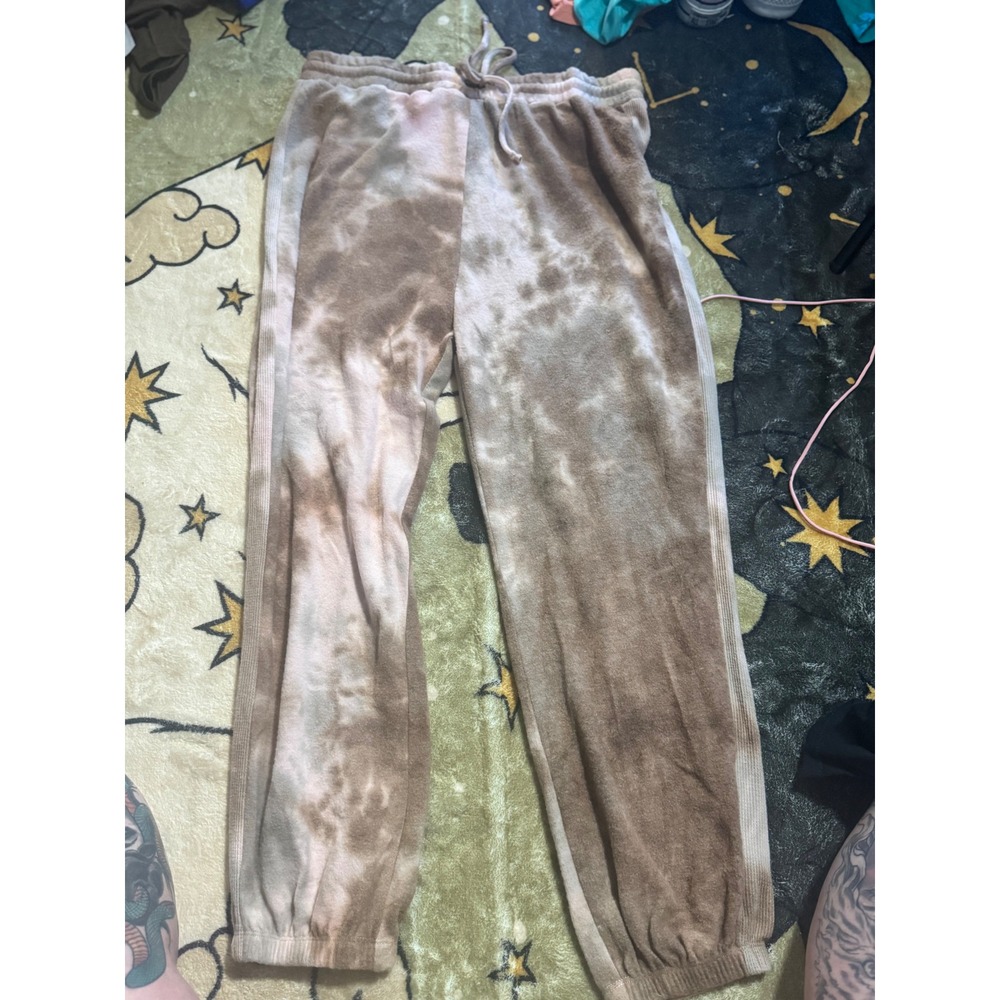 BKE Women's XL Tie Dye Jogger Sweatpants Elastic‎ Waist Lounge Activewear